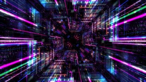 Abstract digital virtual city. Scanning city for hackers attack concept. イラスト素材
