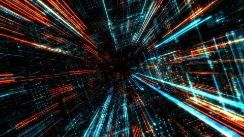 Abstract digital virtual city. Scanning city for hackers attack concept. イラスト素材