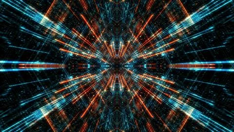 Abstract digital virtual city. Scanning city for hackers attack concept. イラスト素材