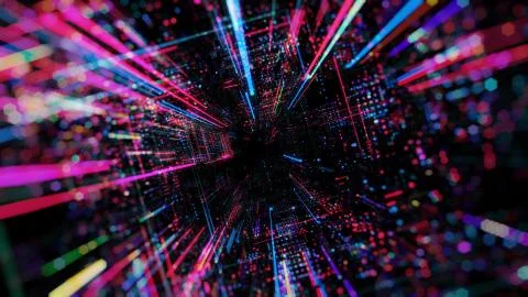 Abstract digital virtual city. Scanning city for hackers attack concept. イラスト素材