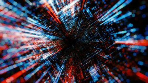 Abstract digital virtual city. Scanning city for hackers attack concept. イラスト素材