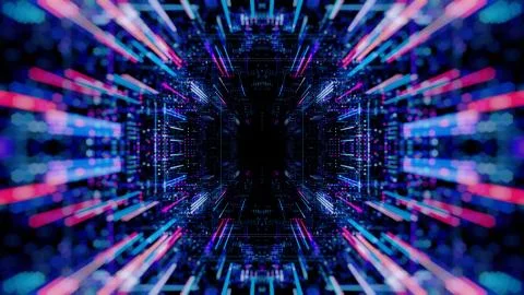 Abstract digital virtual city. Scanning city for hackers attack concept. イラスト素材