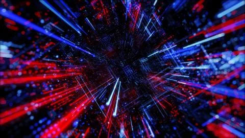 Abstract digital virtual city. Scanning city for hackers attack concept. イラスト素材