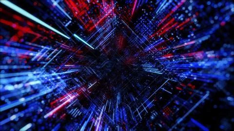 Abstract digital virtual city. Scanning city for hackers attack concept. イラスト素材