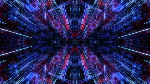 Abstract digital virtual city. Scanning city for hackers attack concept. イラスト素材
