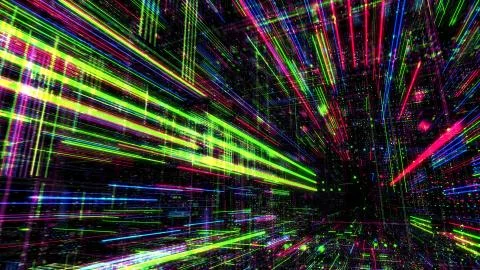 Abstract digital virtual city. Scanning city for hackers attack concept. イラスト素材