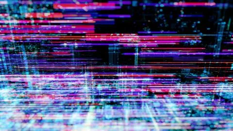 Abstract digital virtual city. Scanning city for hackers attack concept. イラスト素材