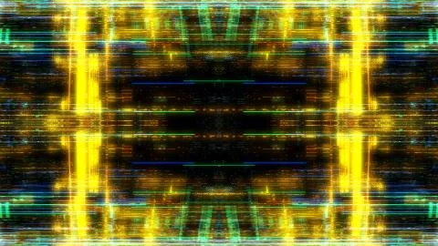 Abstract digital virtual city. Scanning city for hackers attack concept. Stockillustratie