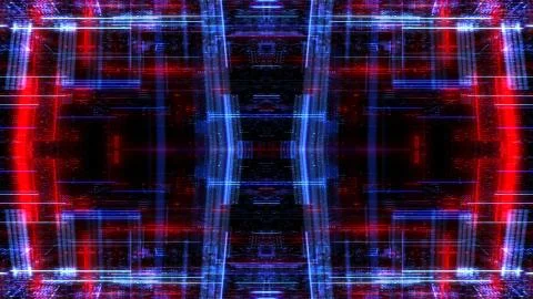 Abstract digital virtual city. Scanning city for hackers attack concept. イラスト素材