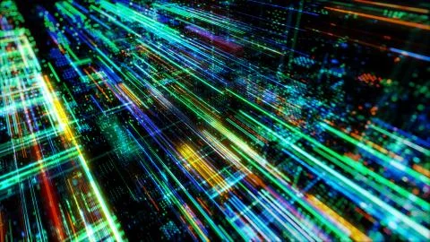 Abstract digital virtual city. Scanning city for hackers attack concept. イラスト素材