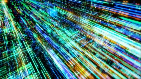 Abstract digital virtual city. Scanning city for hackers attack concept. イラスト素材