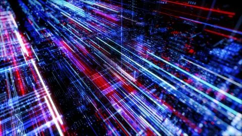 Abstract digital virtual city. Scanning city for hackers attack concept. イラスト素材