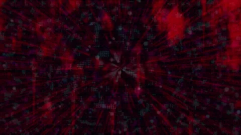 Abstract digital visualization with pulsating red and dark tones on a glitc.. Stock Footage 327762298