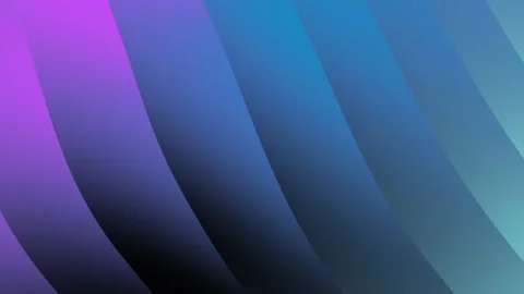 Abstract digital wallpaper with smooth purple and blue gradient curved lines. Stock Footage 335177589