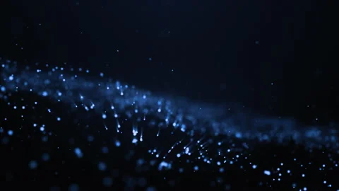 Abstract Digital wave background dark blue 3d rendering animation blurred Stock Footage 130883486