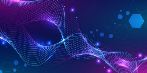 Abstract digital wave background. Deisgn for wavy lines data connection art.. Illustrazione stock