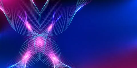 Abstract digital wave background. Design for sci-fi themes space exploratio.. イラスト素材