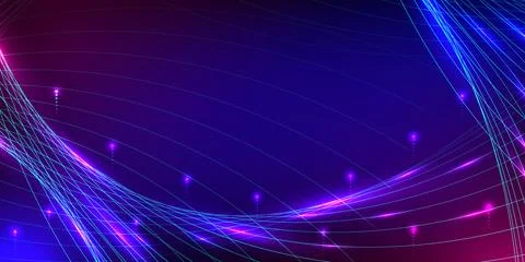 Abstract digital wave background. Design for wavy technology lines data con.. Stock Illustration