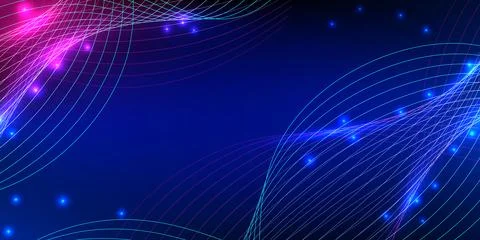 Abstract digital wave background. Design for wavy technology fluid lines da.. Stock Illustration