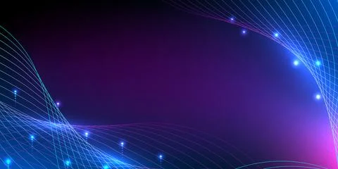 Abstract digital wave background. Design for wavy lines data connection bus.. Stock-Illustration