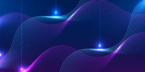 Abstract digital wave background. Design for futuristic connection network .. Stock Illustration