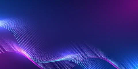 Abstract digital wave background. Design for futuristic connection network .. Stock Illustration