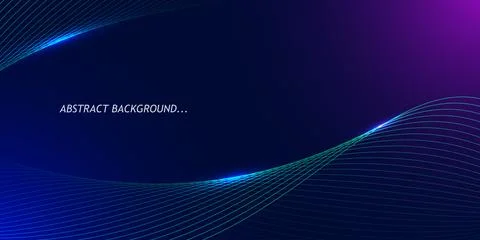 Abstract digital wave background featuring glowing blue and purple wavy lin.. イラスト素材