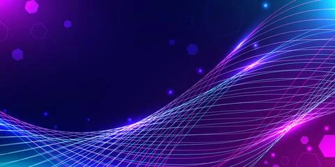 Abstract digital wave background. Futuristic wave flow for 3D simulation, t.. Illustrazione stock