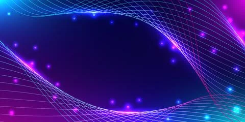 Abstract digital wave background. Futuristic energy wave motion with vibran.. 스톡 일러스트