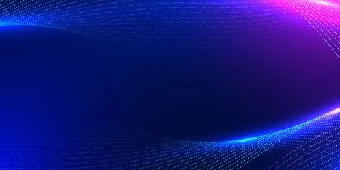 Abstract digital wave background. High speed network connection with glowin.. Stock Illustration
