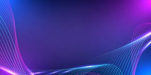 Abstract digital wave background with particle wave and space. Design for f.. Stock Illustration