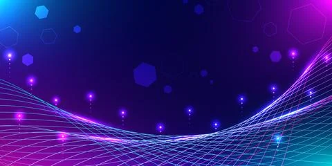 Abstract digital wave background. Perfect for network communication big dat.. Stockillustratie