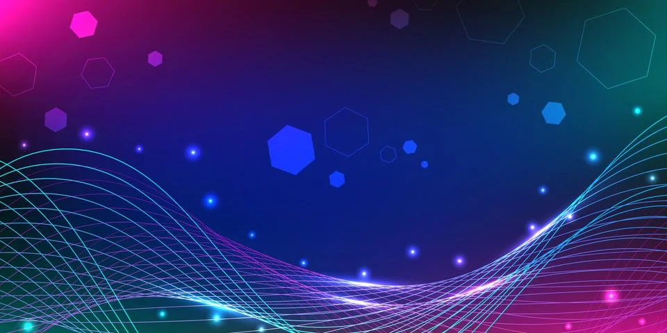 Abstract digital wave background. Visualization of data transmission global.. Stockillustratie