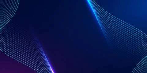 Abstract digital wave background with wavy lines waveform big data network .. Stock Illustration