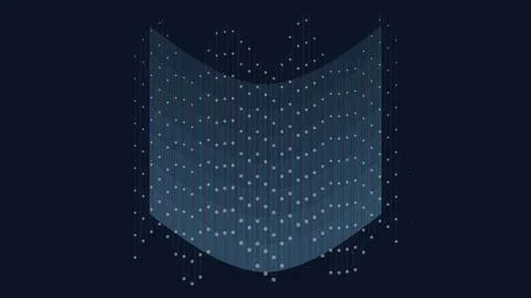 Abstract digital wave design inspired by technology graphics featuring flow.. イラスト素材