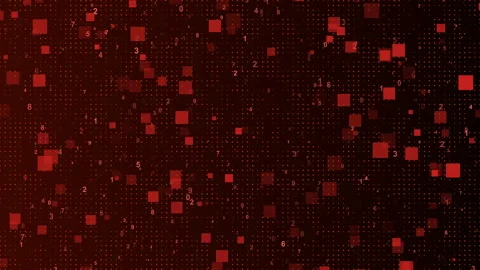 Abstract digital wave digital big data stream, glowing lines and particles Stock-Footage 343497894