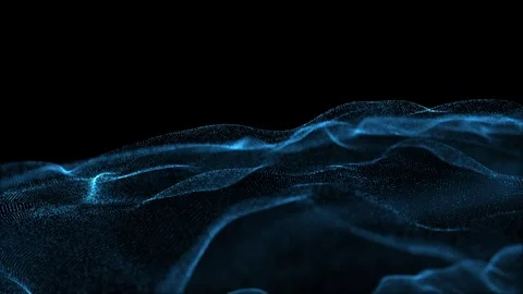 Abstract digital wave flow pattern. Modern background animation Stock Footage 346147264