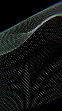 Abstract Digital Wave of Light with Dotted Patterns Stock Illustration