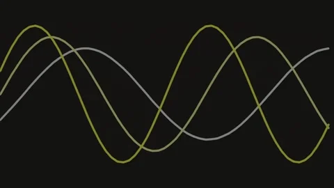 Abstract digital wave line illustrating cyclical progress or flowing data m.. Stock Footage 341055746