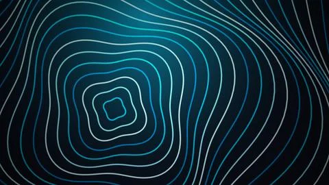 Abstract digital wave lines in blue and black colors Stock Illustration