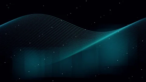 Abstract digital wave motion 4K stock video background Stock-Footage 345344576