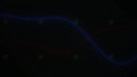 Abstract Digital Wave Motion Representing Data Flow and Connectivity. Stock Footage 340512632