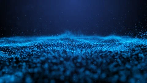 Abstract digital wave of particles and energy Stock Footage 240835111