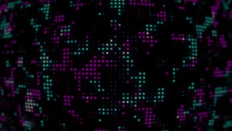 Abstract digital wave of particles. Futuristic point wave. Stock Footage 314061492