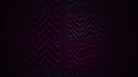 Abstract Digital Wave Pattern Animation with Four Symmetrical Quadrants. Stock Footage 334451818