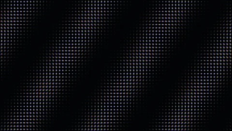 Abstract digital wave pattern of colorful halftone dots on black Stock Footage 335933656