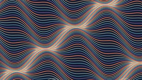 Abstract digital wave pattern with colorful glitch effect illustration Stock Illustration