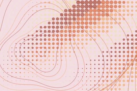 Abstract digital wave pattern with dots and lines in pink Stock Photos