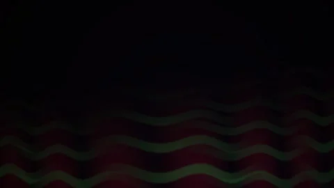 Abstract Digital Wave Pattern with Glowing Neon Green and Red Lines. Stock Footage 341787332