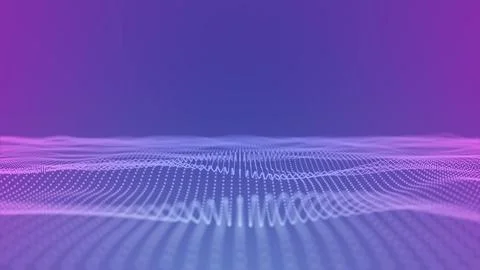 Abstract Digital Wave Pattern on Gradient Background Stock Photos